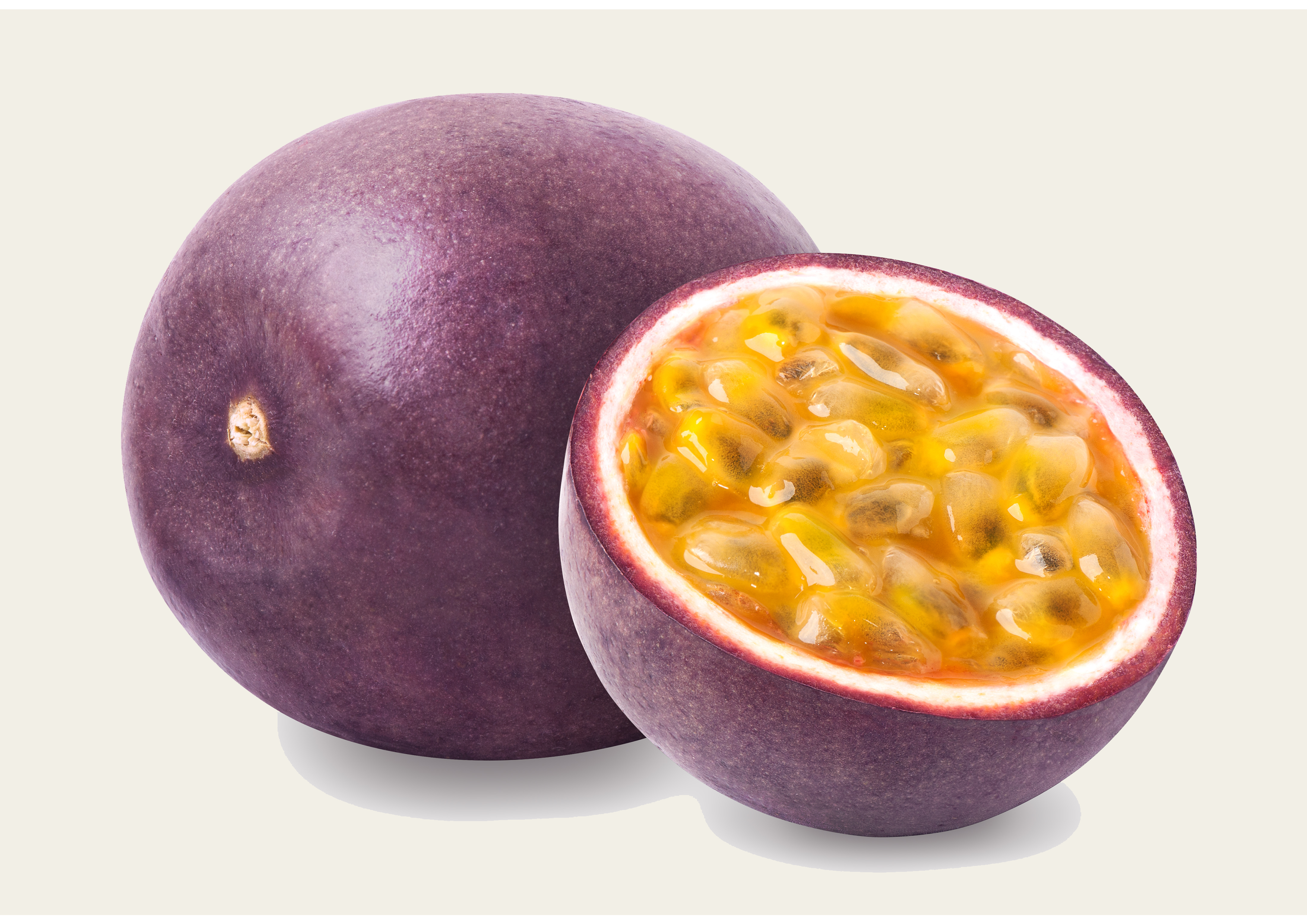 Einzelne tropische Frucht Passion Fruit