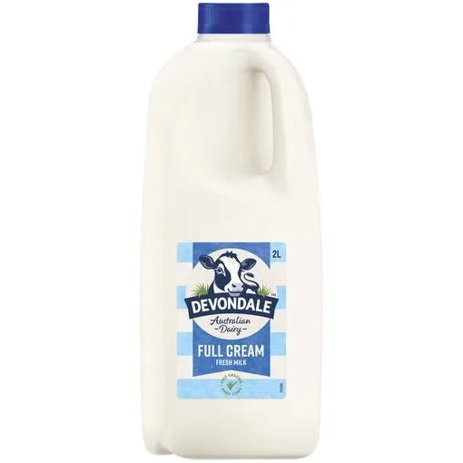 Vollmilch Devondale 2 Liter für einen reichen und cremigen Geschmack