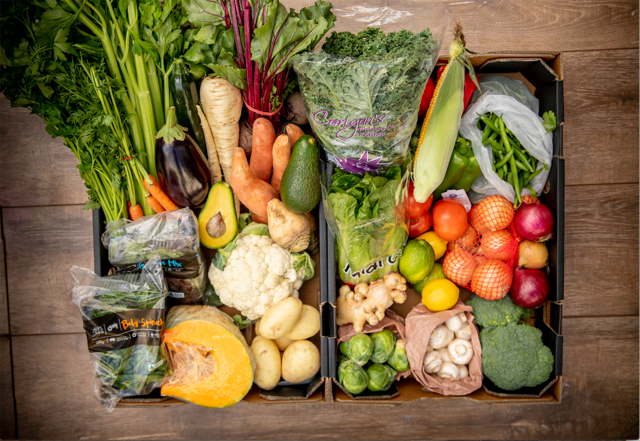 Festliches saisonales Gemüse - Gourmet-Gemüsebox
